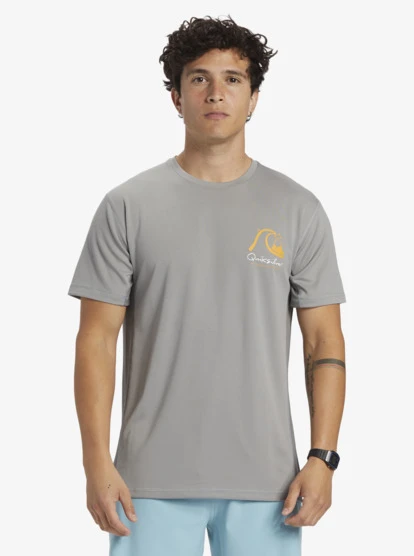 Quiksilver Waterman Bamboo Check 2 UPF 50 Short Sleeve Surf Tee - Image 3