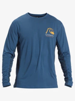 Quiksilver Waterman Bamboo Check 2 UPF 50 Long Sleeve Surf Tee