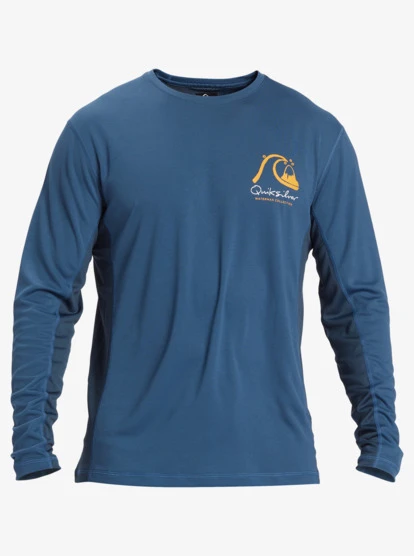 Quiksilver Waterman Bamboo Check 2 UPF 50 Long Sleeve Surf Tee
