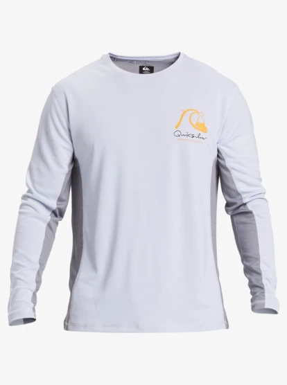 Quiksilver Waterman Bamboo Check 2 UPF 50 Long Sleeve Surf Tee