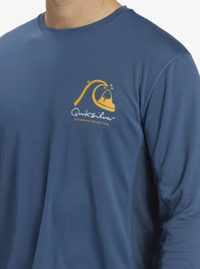 Quiksilver Waterman Bamboo Check 2 UPF 50 Long Sleeve Surf Tee - Image 5