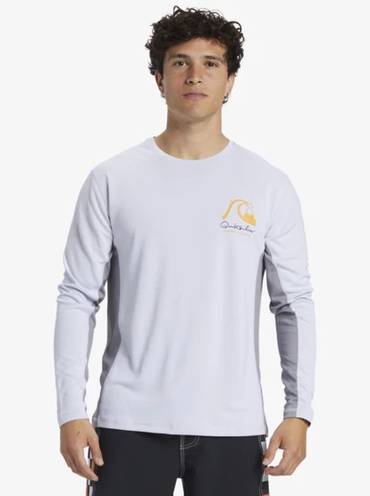 Quiksilver Waterman Bamboo Check 2 UPF 50 Long Sleeve Surf Tee - Image 3