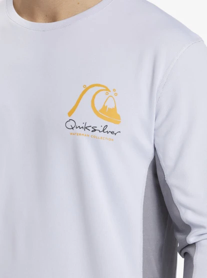 Quiksilver Waterman Bamboo Check 2 UPF 50 Long Sleeve Surf Tee - Image 5