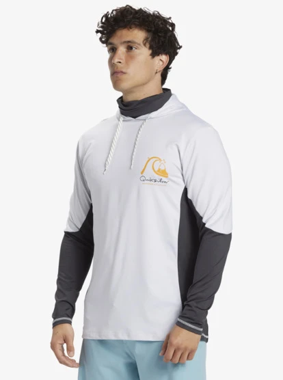 Quiksilver Waterman Angler Hooded UPF 50 Long Sleeve Surf Tee - Image 4