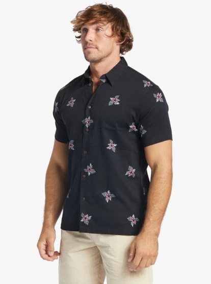 Quiksilver Waterman Small Pedals Short Sleeve Shirt - Image 4