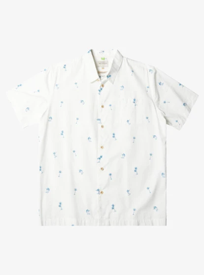 Quiksilver Waterman Sail Palm Short Sleeve Shirt