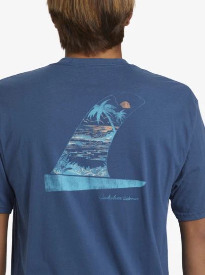 Quiksilver Waterman Scenic Fin T-Shirt - Image 5