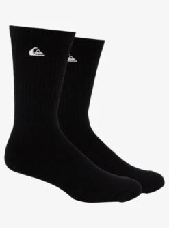 Quiksilver 2 Pack Solid Crew Socks