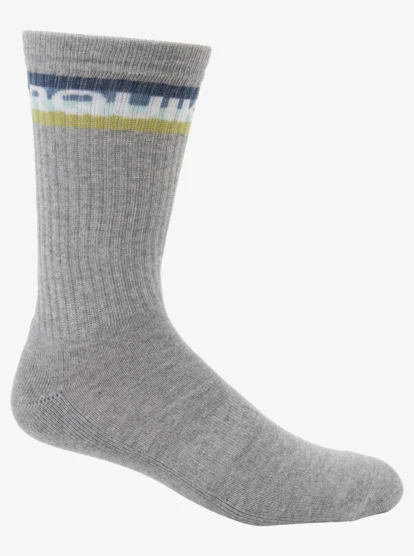 Quiksilver 2 Pack Everyday Swell Crew Socks - Image 2