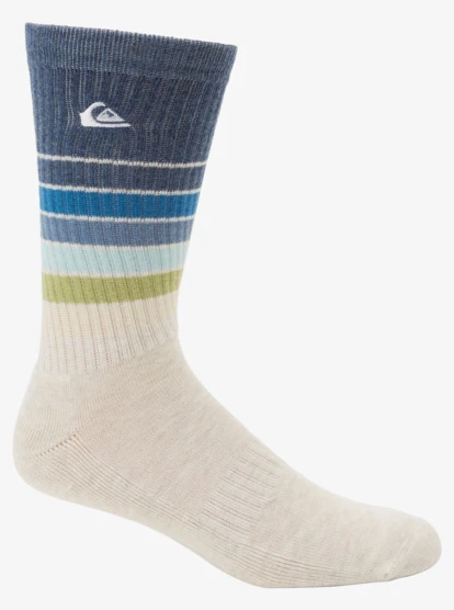 Quiksilver 2 Pack Everyday Swell Crew Socks - Image 3