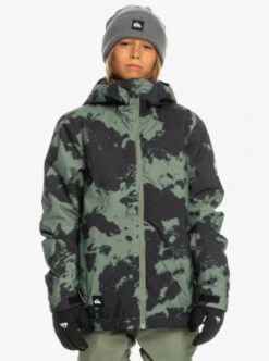 Quiksilver Boy's 8-16 Mission Printed Technical Snow Jacket