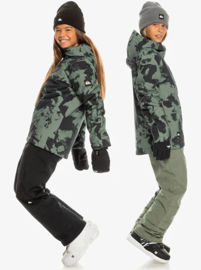Quiksilver Boy's 8-16 Mission Printed Technical Snow Jacket - Image 10