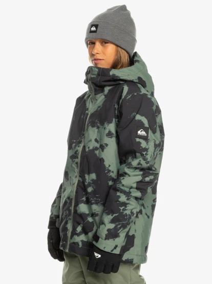 Quiksilver Boy's 8-16 Mission Printed Technical Snow Jacket - Image 2