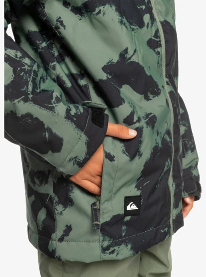 Quiksilver Boy's 8-16 Mission Printed Technical Snow Jacket - Image 4