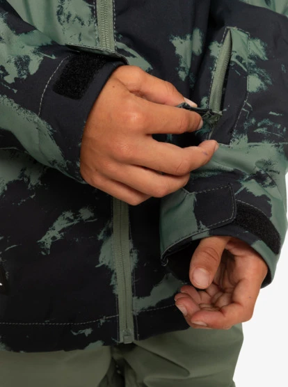 Quiksilver Boy's 8-16 Mission Printed Technical Snow Jacket - Image 5