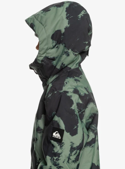 Quiksilver Boy's 8-16 Mission Printed Technical Snow Jacket - Image 7