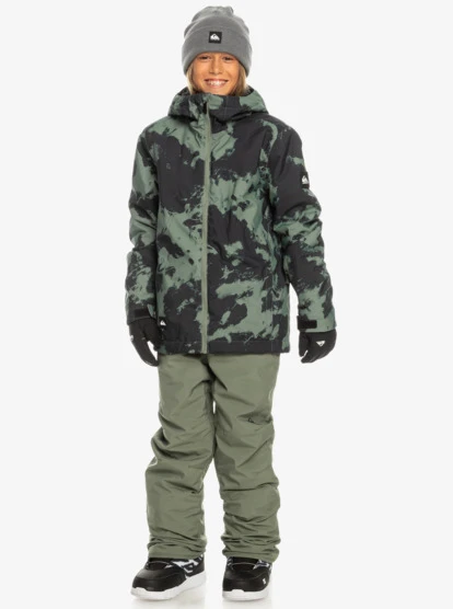 Quiksilver Boy's 8-16 Mission Printed Technical Snow Jacket - Image 9