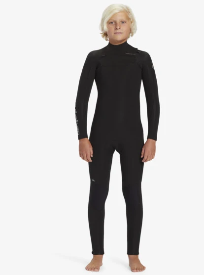 Quiksilver Boy's 8-16 4/3mm Everyday Sessions Chest Zip Wetsuit