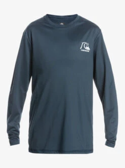 Quiksilver Boy's 8-16 Heritage Heather Long Sleeve UPF 50 Surf T-Shirt