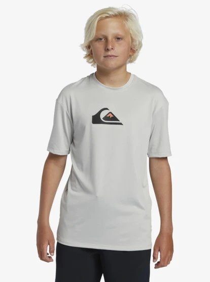 Quiksilver Boy's 8-16 Solid Streak Short Sleeve UPF 50 Surf T-Shirt - Image 3