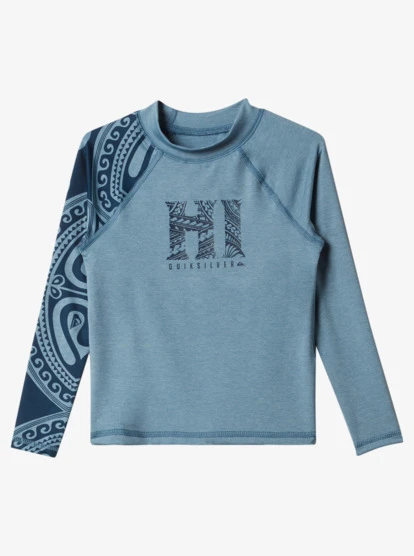 Quiksilver Boy's 2-7 Hawaii Big Island UPF 50 Long Sleeve Surf Tee
