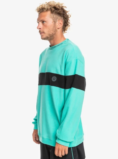 Quiksilver Flame On Fleece Crewneck Sweatshirt - Image 4