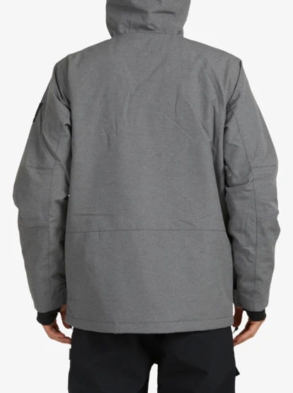 Quiksilver Mission Solid Insulated Grey Snow Jacket - Image 13