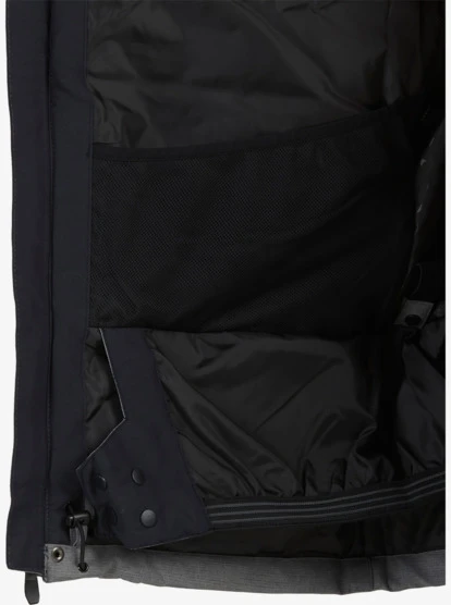 Quiksilver Mission Solid Insulated Grey Snow Jacket - Image 17