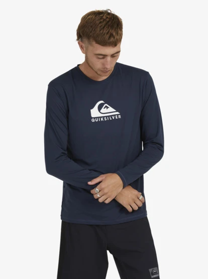 Quiksilver Solid Streak Long Sleeve UPF 50 Surf T-Shirt - Image 3