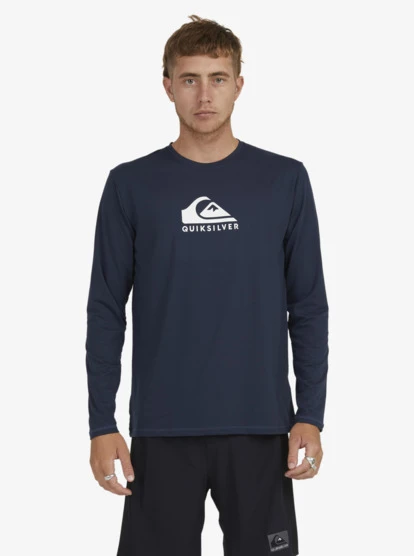Quiksilver Solid Streak Long Sleeve UPF 50 Surf T-Shirt - Image 4