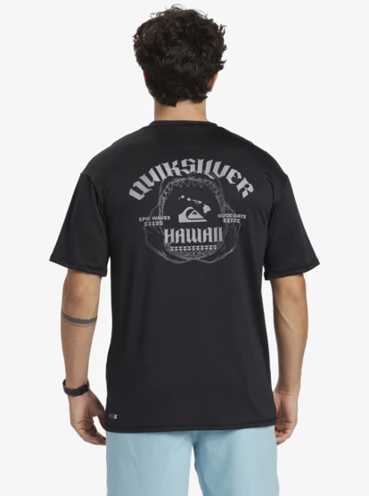Quiksilver Hawaii Big Bite UPF 50 Short Sleeve Surf Tee - Image 5