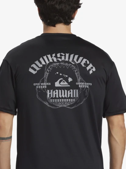 Quiksilver Hawaii Big Bite UPF 50 Short Sleeve Surf Tee - Image 4