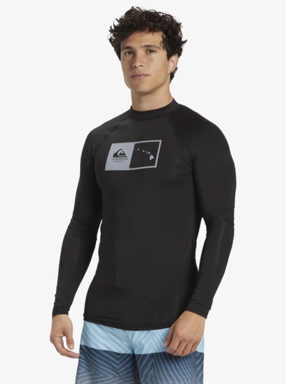 Quiksilver Hawaii Double Down UPF 50 Long Sleeve Surf Tee - Image 4