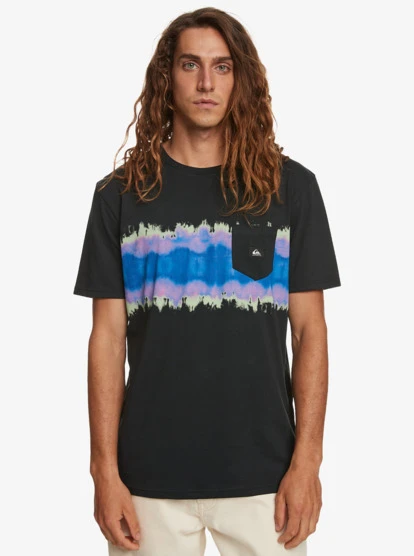 Quiksilver Tie Dye Stripe T-Shirt - Image 3